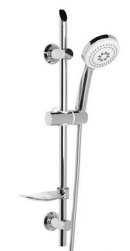 Aqualine Glijstang met Handdoucheset 60 cm Chroom