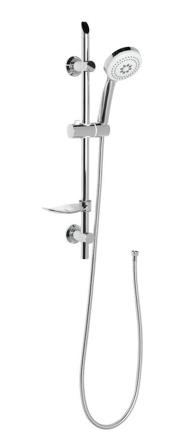 Aqualine Glijstang met Handdoucheset 60 cm Chroom