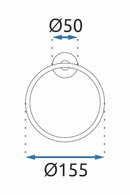 Badkamerhanger RING BLACK 332915A MIST 05 - View 8