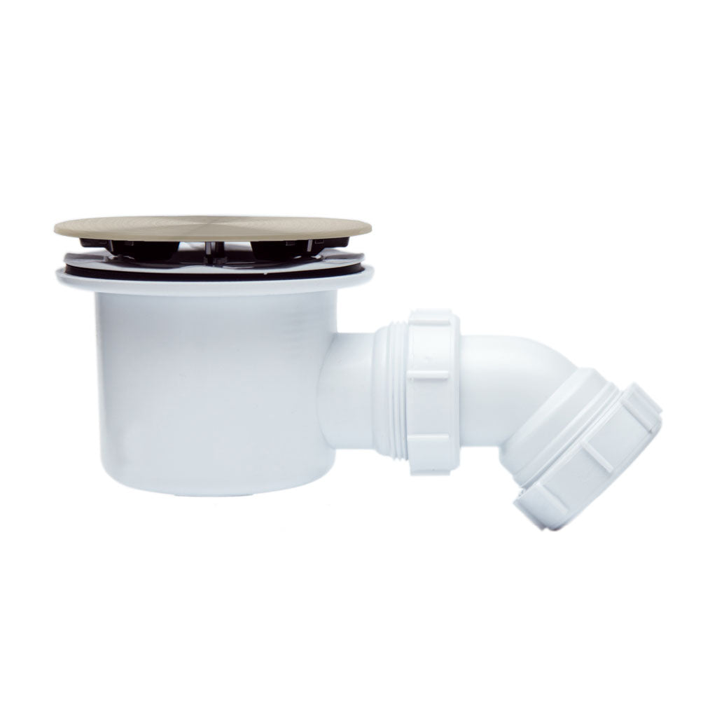 Eastbrook 90 mm fast flow douchebaksifon - geborsteld messing