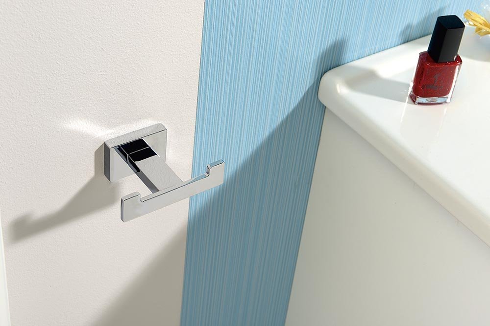 Apollo Dubbele Handdoekhaak Chroom