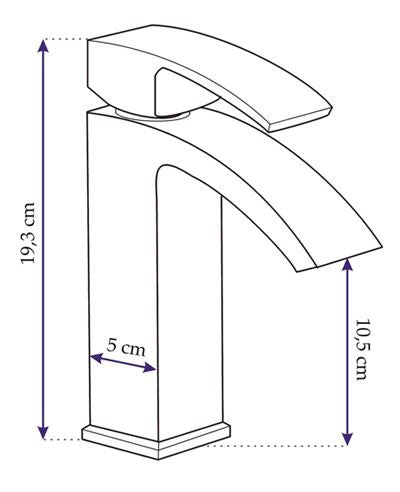 Wastafelkraan Rea Enzo Chrom Low - View 10