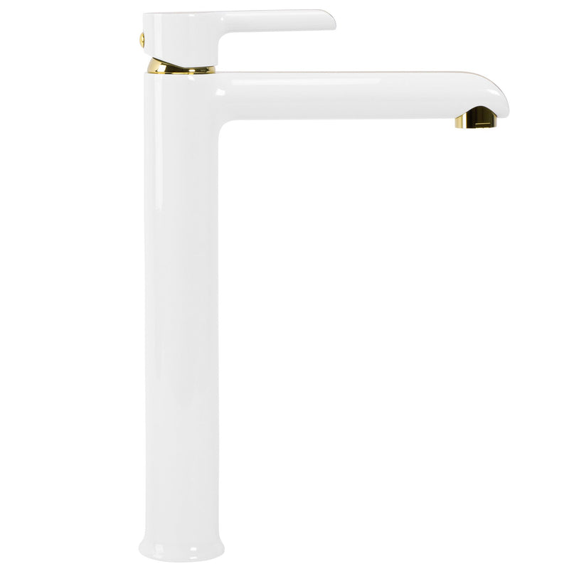 Wastafelkraan Rea Melia White/Gold High - View 2