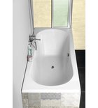 Aqualine Jizera Tweepersoons Rechthoekig Ligbad 180x80 cm Wit afbeelding 2