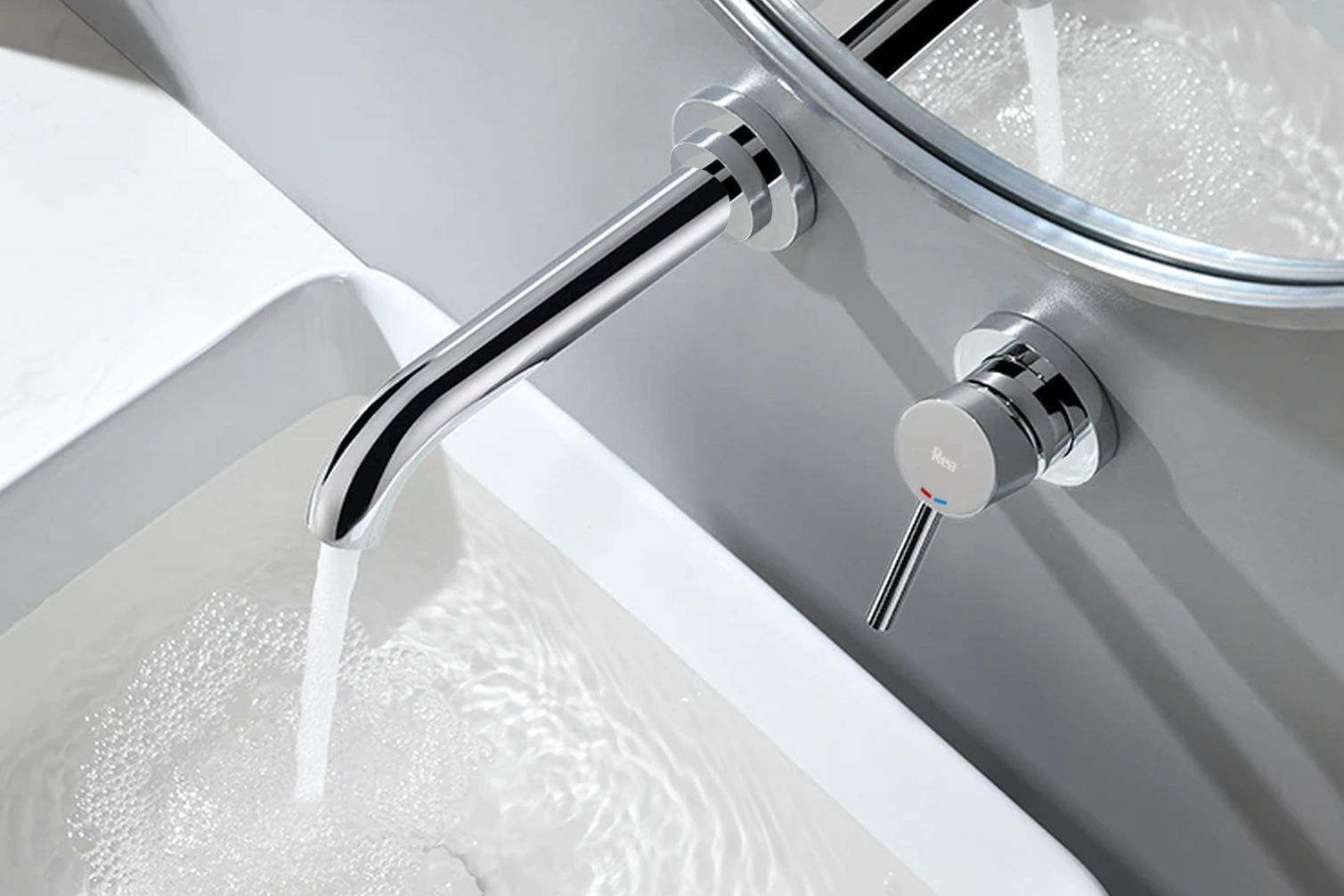 Inbouw wastafelkraan Rea Lungo Long Chrom + BOX