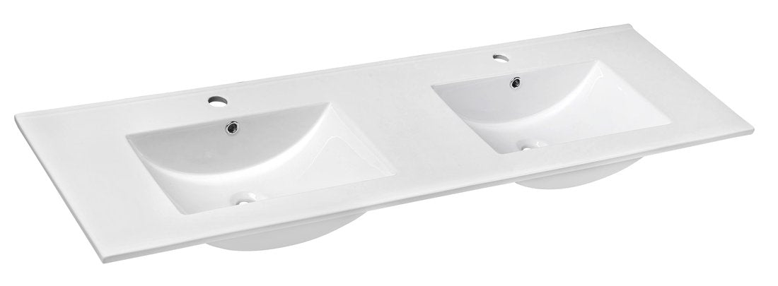 Sapho Slim Keramische Meubel Wastafel 150x46,5cm Glans Wit