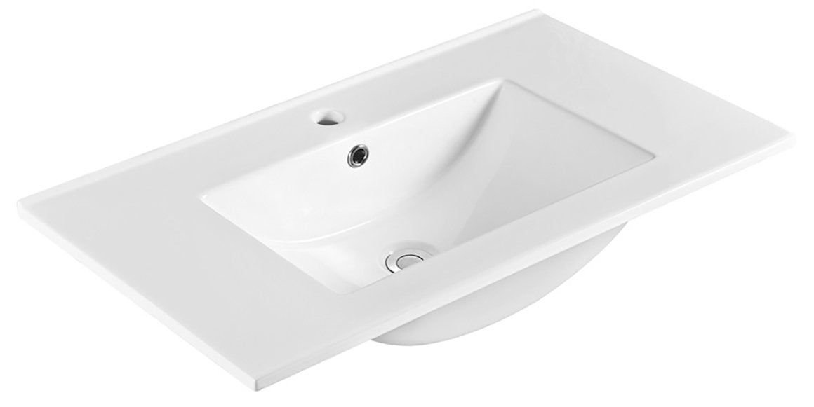 Sapho Meubelwastafel 80x45x20 Cm Keramiek Wit
