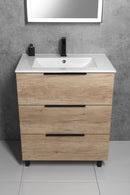 Sapho Slim Keramische Meubel Wastafel 80x46,5cm Wit