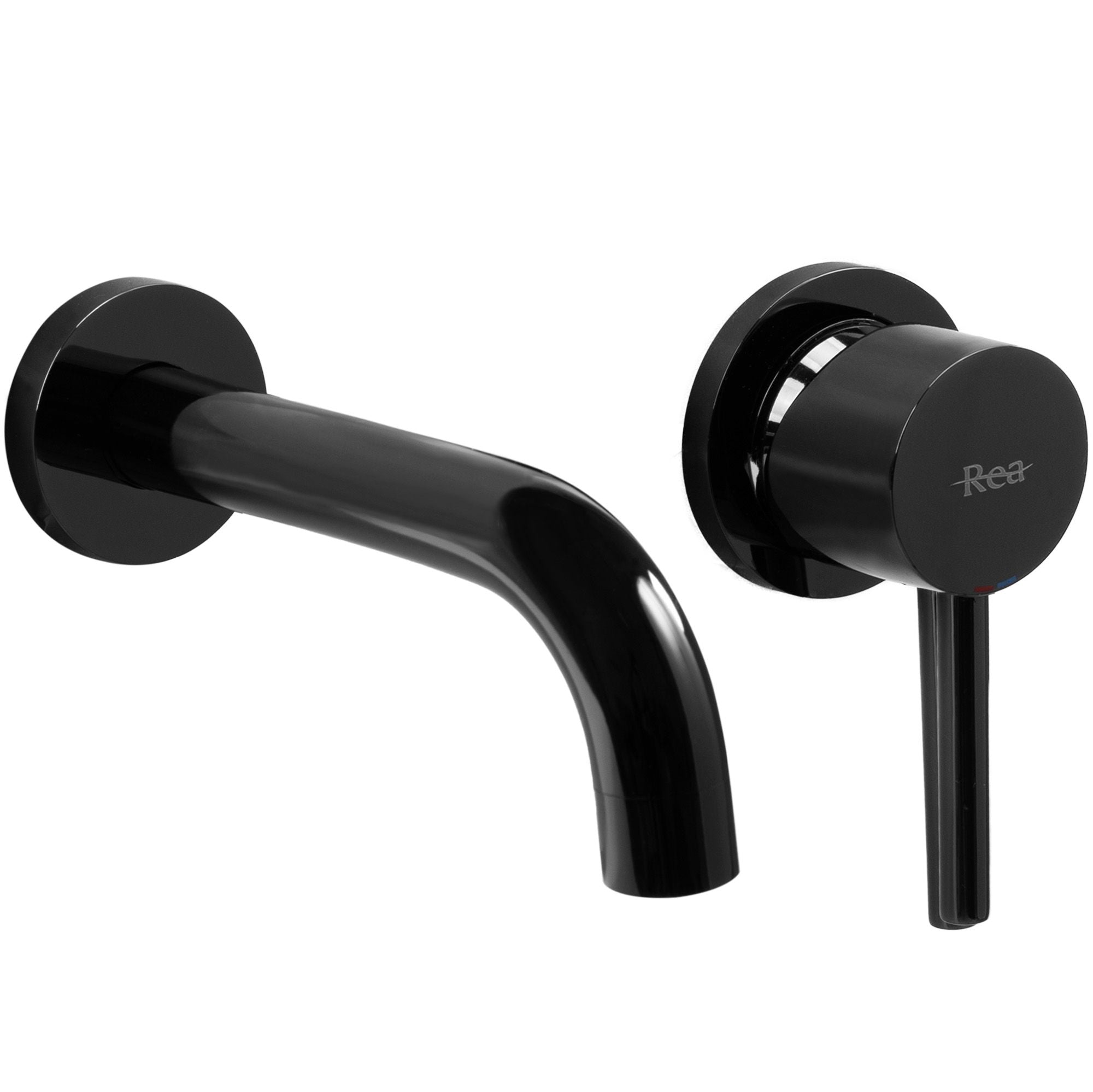 Inbouw wastefelkraan Rea Lungo Black Metallic + BOX
