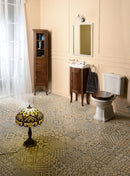 RETRO Keramische Toiletfontein Kraangat Links 41x30cm Wit