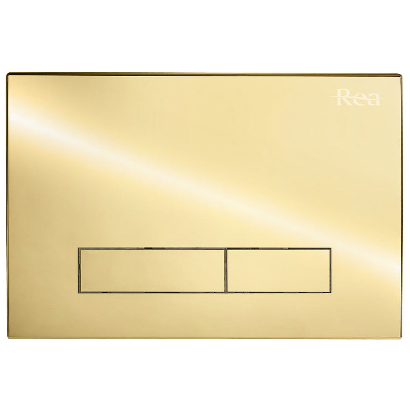 Een frame voor een set inbouw toiletpotten met een H Light Gold knop - View 3