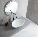 Elite waskom rond 58,5 x 39 x 14 cm keramiek glans wit