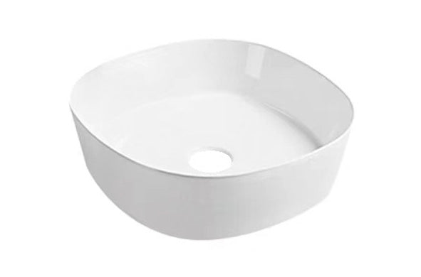 Sofia waskom rond 44 x 44 x 13,5 cm keramiek glans wit – Wiesbaden – Glans Wit – Waskom | Dealplein