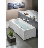 Polysan Krysta Tweepersoons Rechthoekig Ligbad 180x80 cm Wit afbeelding 2