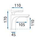 Wastafelkraan Rea Orbit Chrom Low - View 7