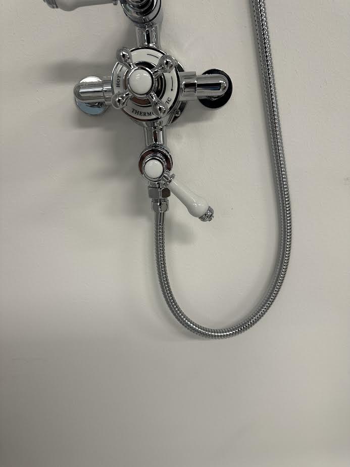 Eastbrook Traditionele Opbouw Doucheset Wit/Chroom 93.0071