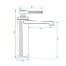 Wastafelkraan Rea Monaco Gold Brush Low - View 11
