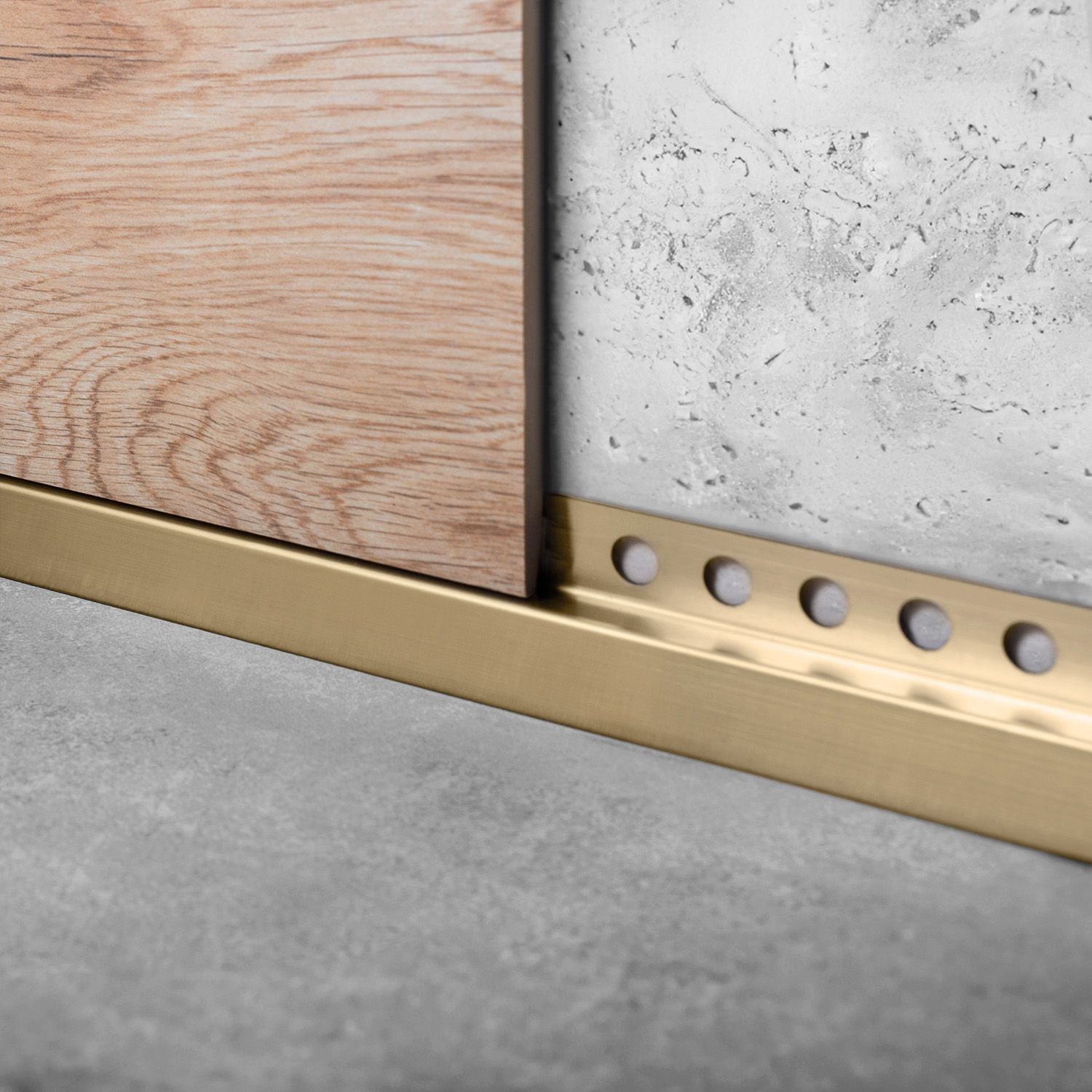 Douchebak profiel 130cm Brush Gold