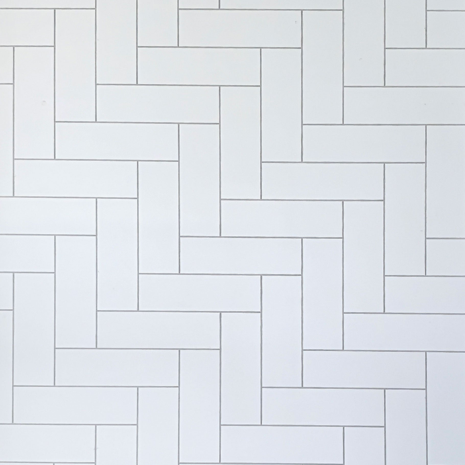 Eastbrook PVC Wandpaneel Satin 100x240 cm Witte visgraat tegellook verticaal
