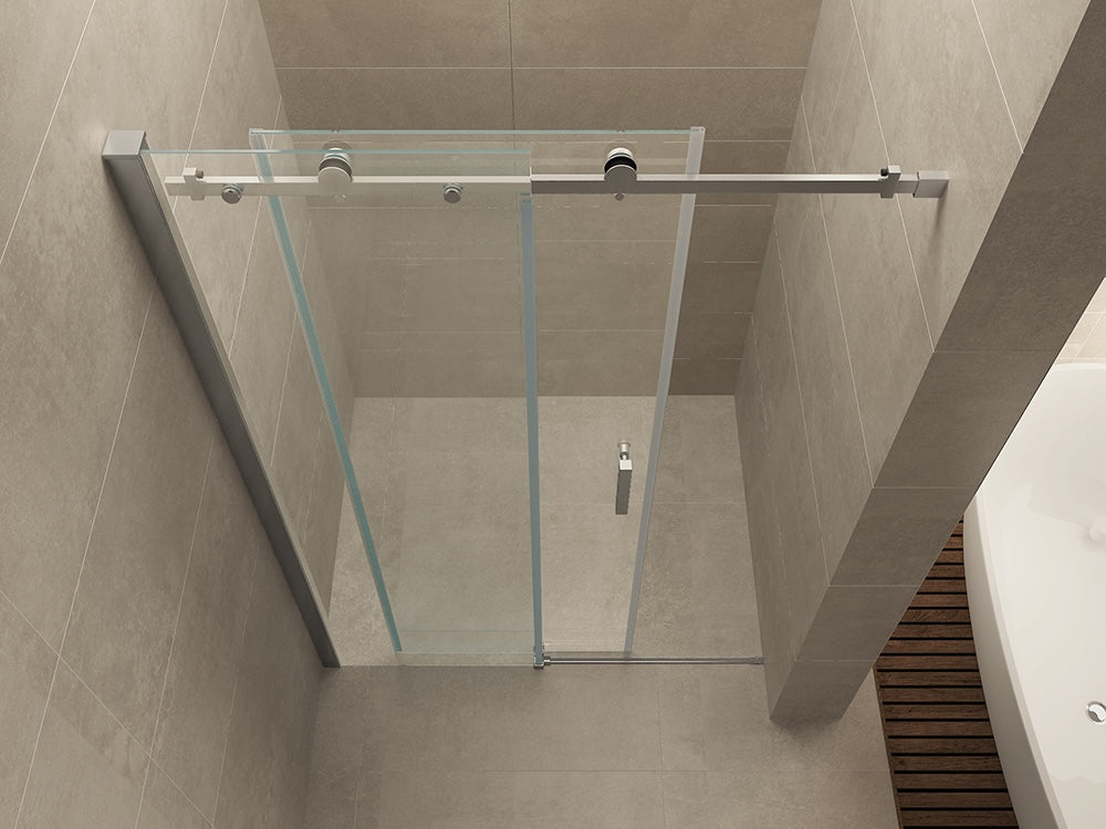 Wiesbaden Slide nis schuifdeur 1100 x 2000 x 8 mm nano helder glas/chroom