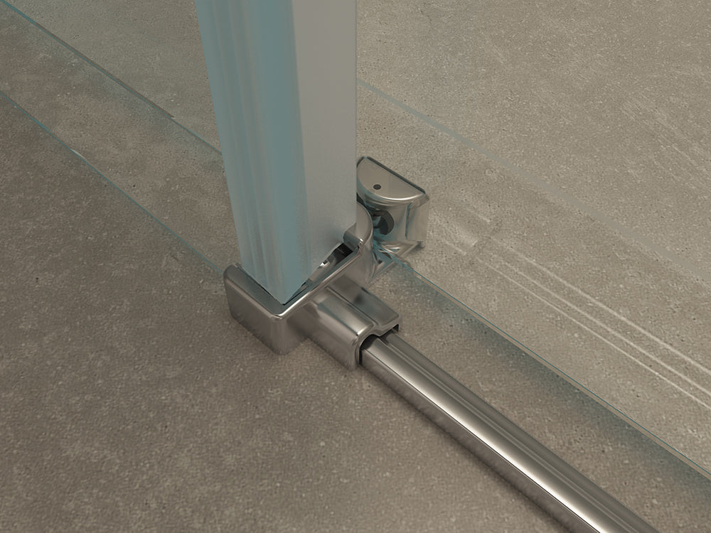 Wiesbaden Slide nis schuifdeur 1400 x 2000 x 8 mm nano helder glas/chroom