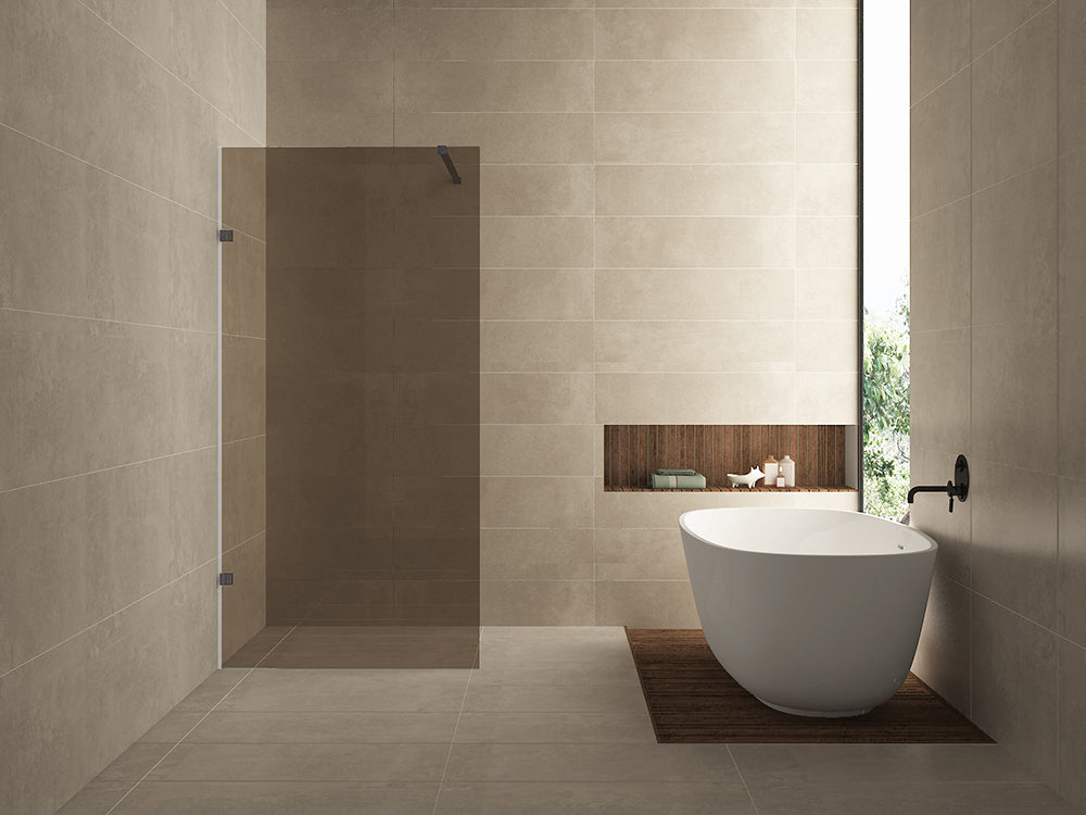 Wiesbaden Less Inloopdouche 80x200 Gunmetal