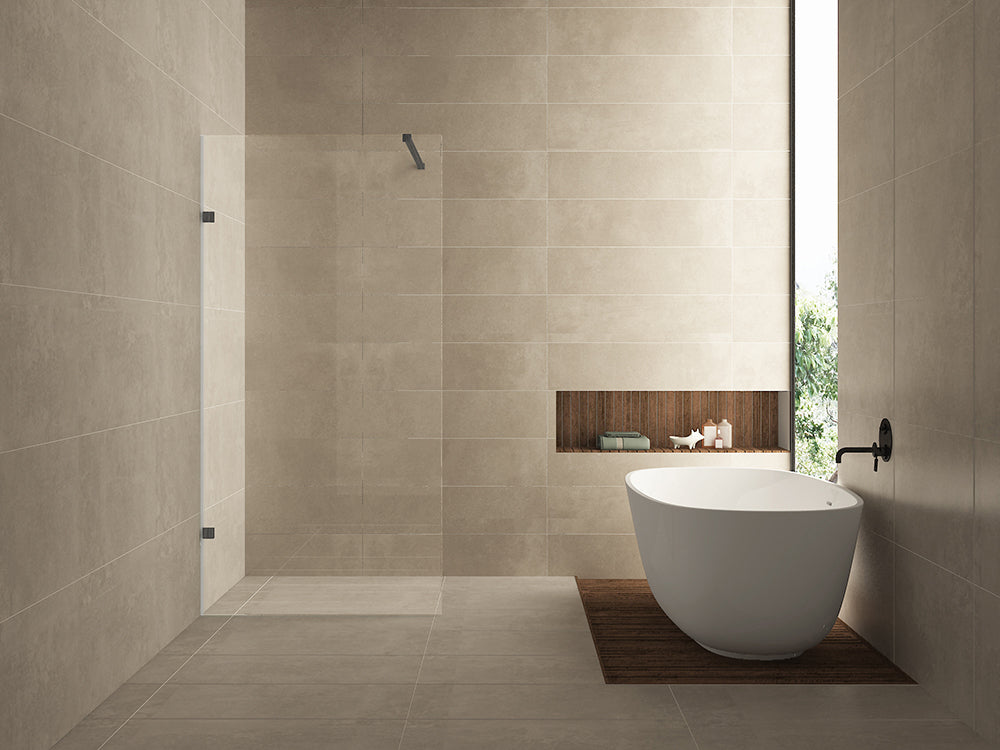Wiesbaden Less Inloopdouche 50x200 Gunmetal