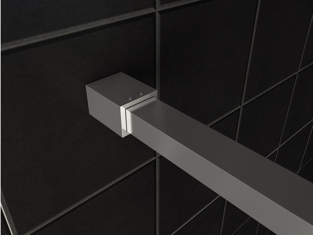 Wiesbaden Slim profielset met stabilisatiestang 120 cm chroom