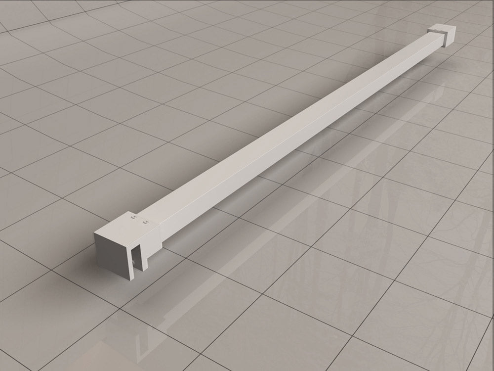 Wiesbaden Slim Stabilisatiestang 120 cm Mat Wit