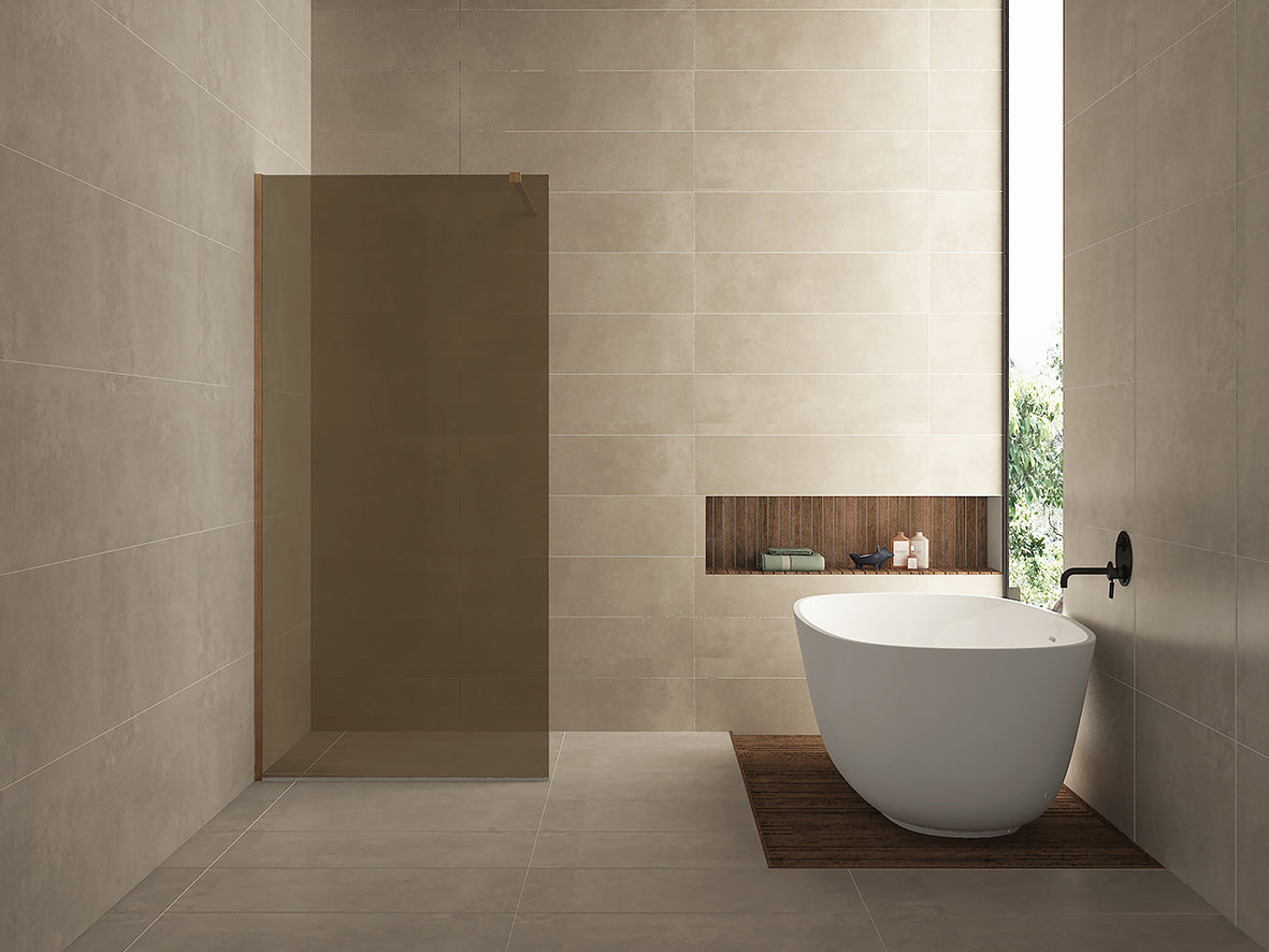 Wiesbaden Slim Inloopdouche 90x200 Brons
