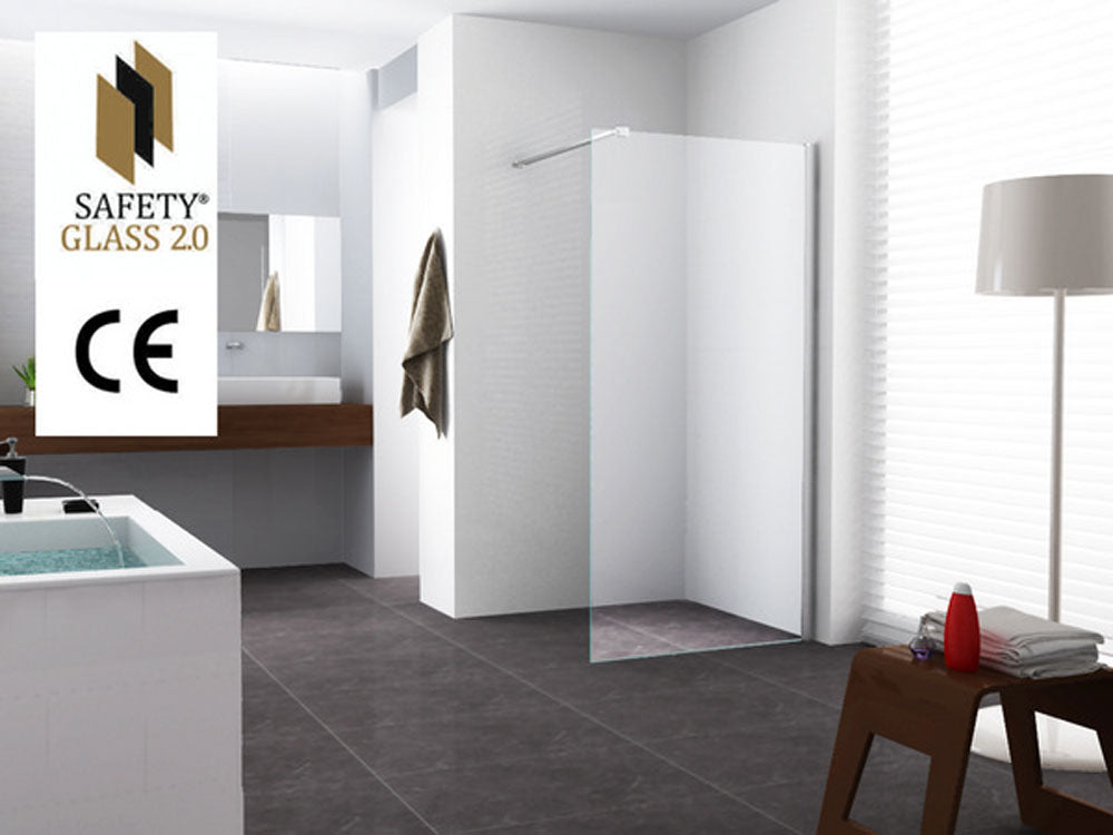 Wiesbaden Graffic Inloopdouche 80x200 Chroom