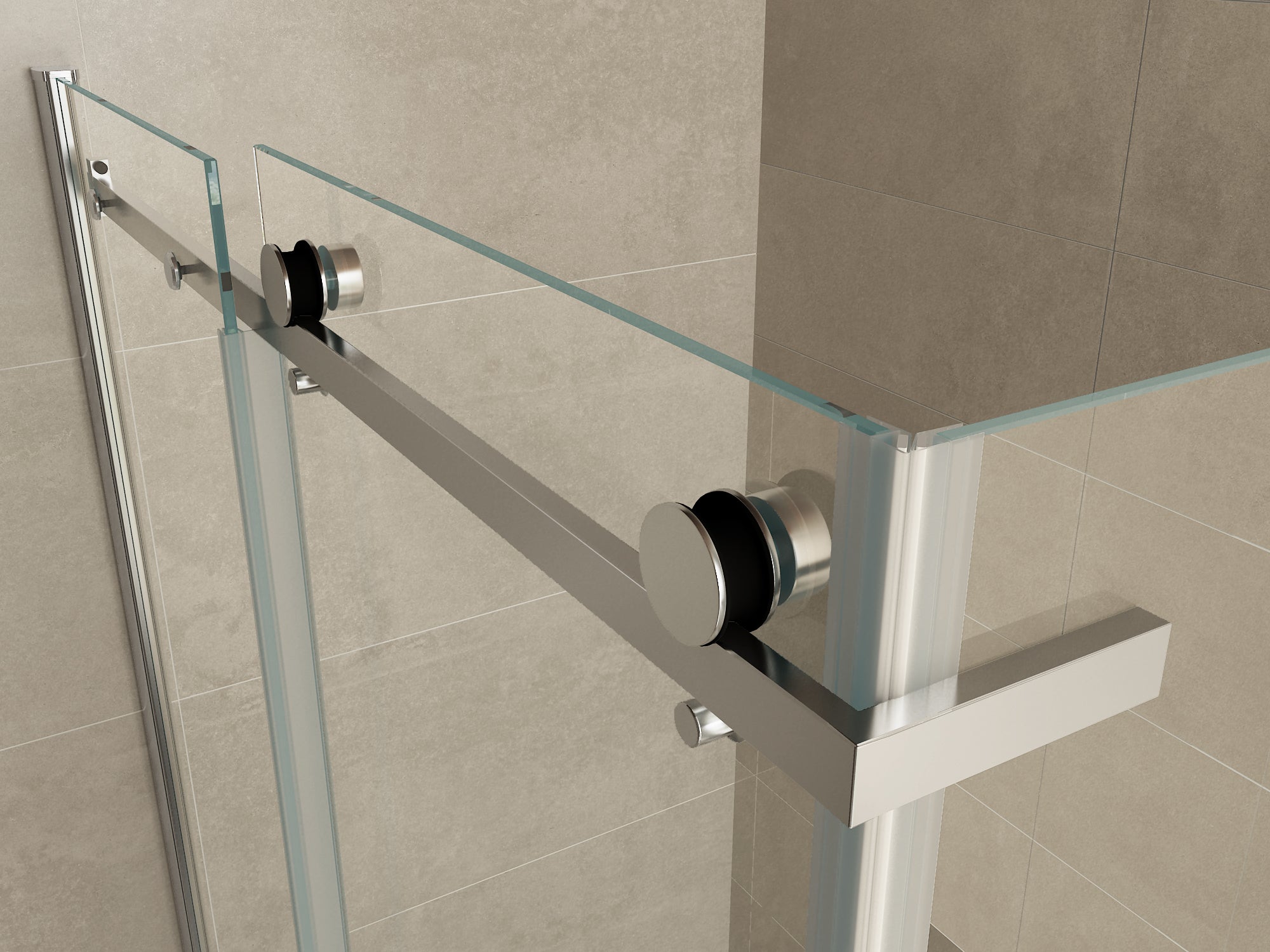 Wiesbaden Pared cabine met 1 schuifdeur 1200 x 900 x 2000 x 8 mm nano helder glas/chroom