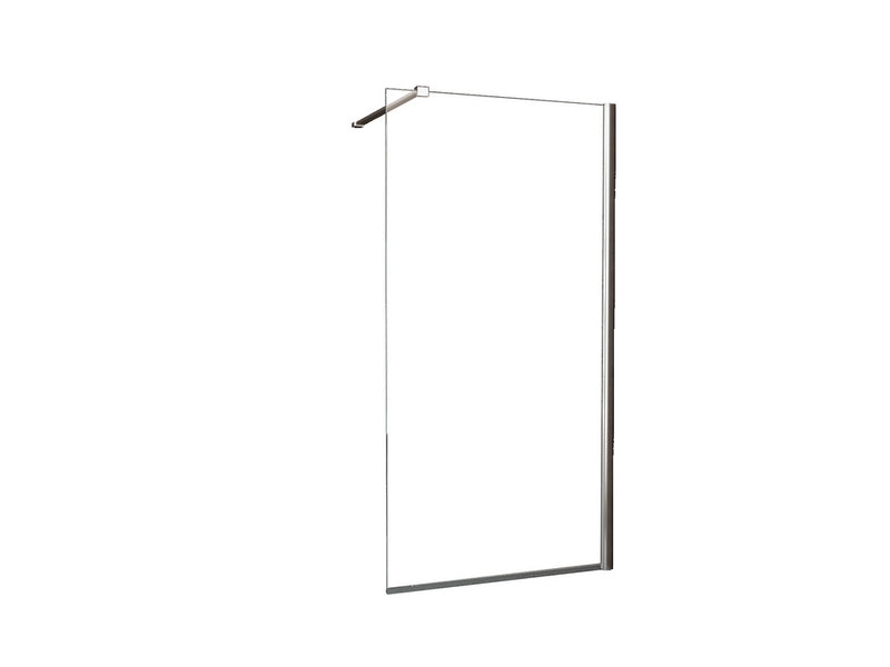 Comfort inloopdouche 700 x 2000 x 10 mm nano helder glas/chroom