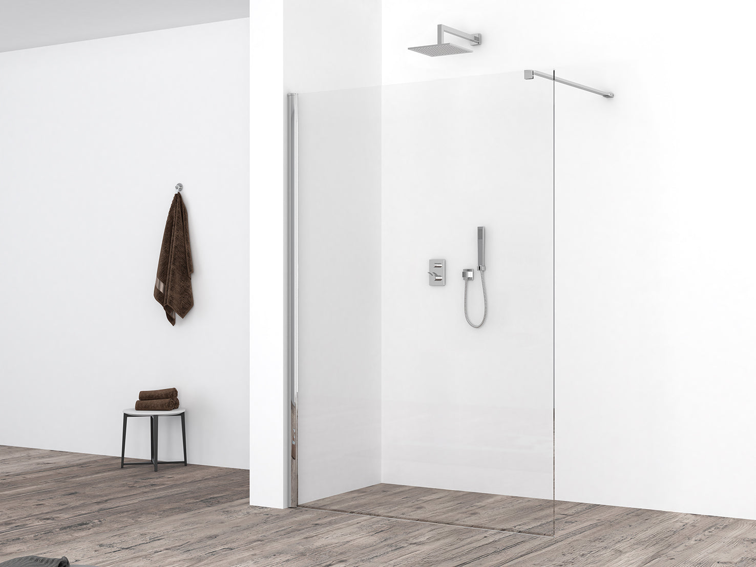 Wiesbaden Comfort Inloopdouche 130x200 Chroom