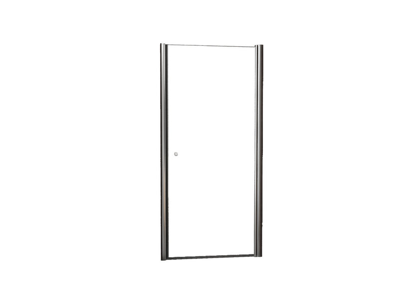 Between nisdeur 800 x 2000 x 8 mm nano helder glas/chroom