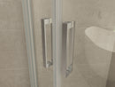 Entra cabine kwartrond met 2 schuifdeuren 900 x 900 x 2000 x 8 mm nano helder glas/chroom