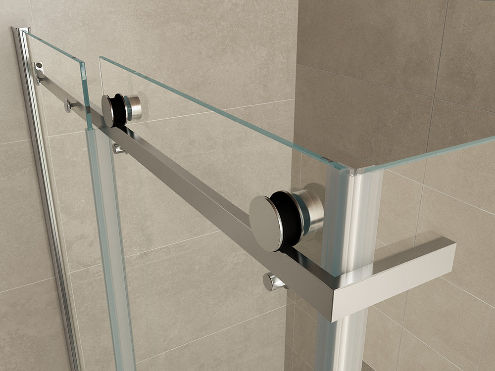 Wiesbaden Pared cabine met 1 schuifdeur 1200 x 900 x 2000 x 8 mm nano helder glas/chroom