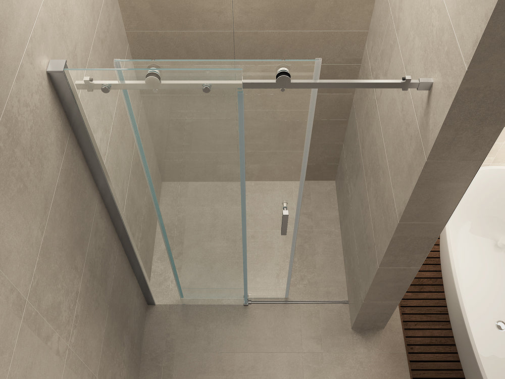 Wiesbaden Slide nis schuifdeur 1400 x 2000 x 8 mm nano helder glas/chroom