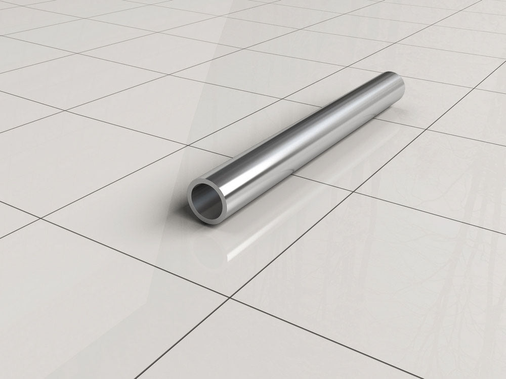Wiesbaden Stabilisatiestang met plafondbevestiging inkortbaar rond 100 cm chroom