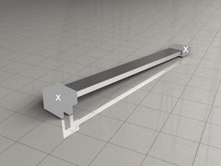 Wiesbaden Stabilisatiestang los 120 cm chroom