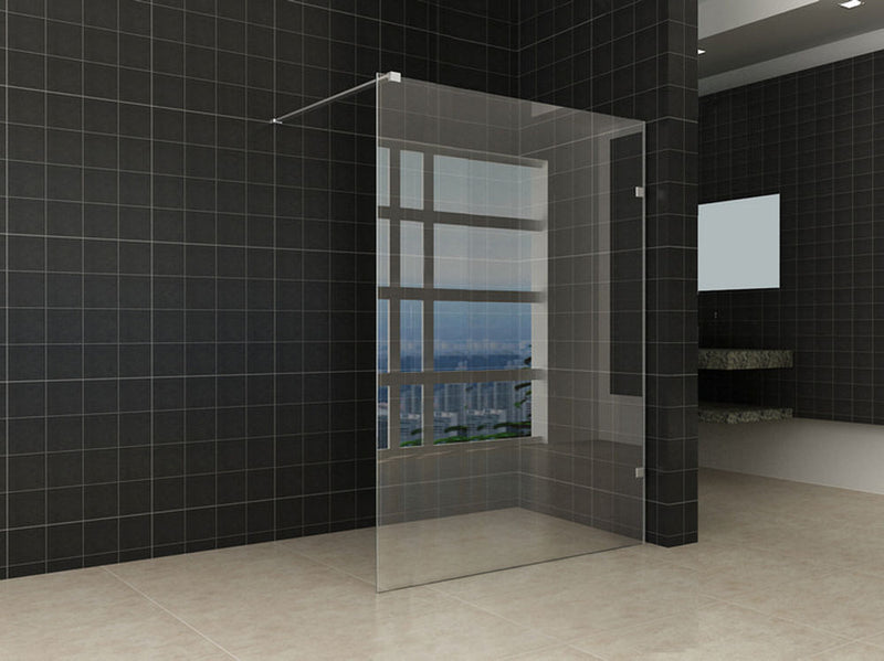 Less inloopdouche 1200 x 2000 x 8 mm nano helder glas/chroom