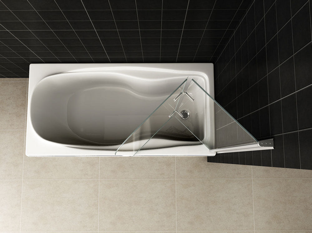 Wiesbaden Cinco badwand draaibaar 1000 x 1400 x 6 mm nano helder glas/chroom