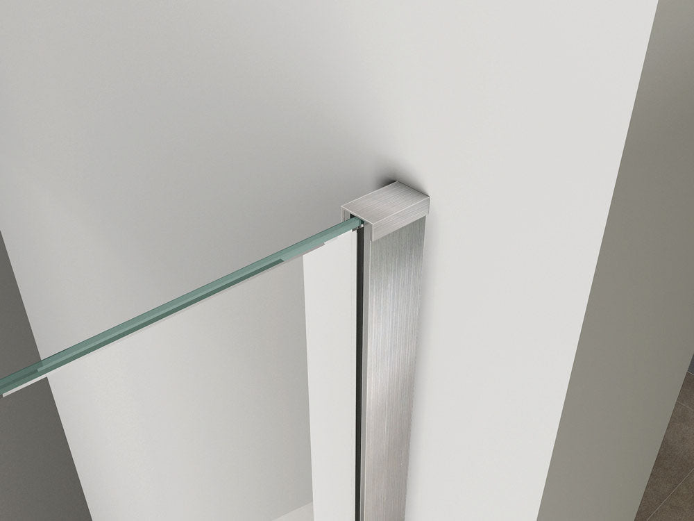 Wiesbaden Hibera inloopdouche 1000 x 2000 x 10 mm nano helder glas/RVS