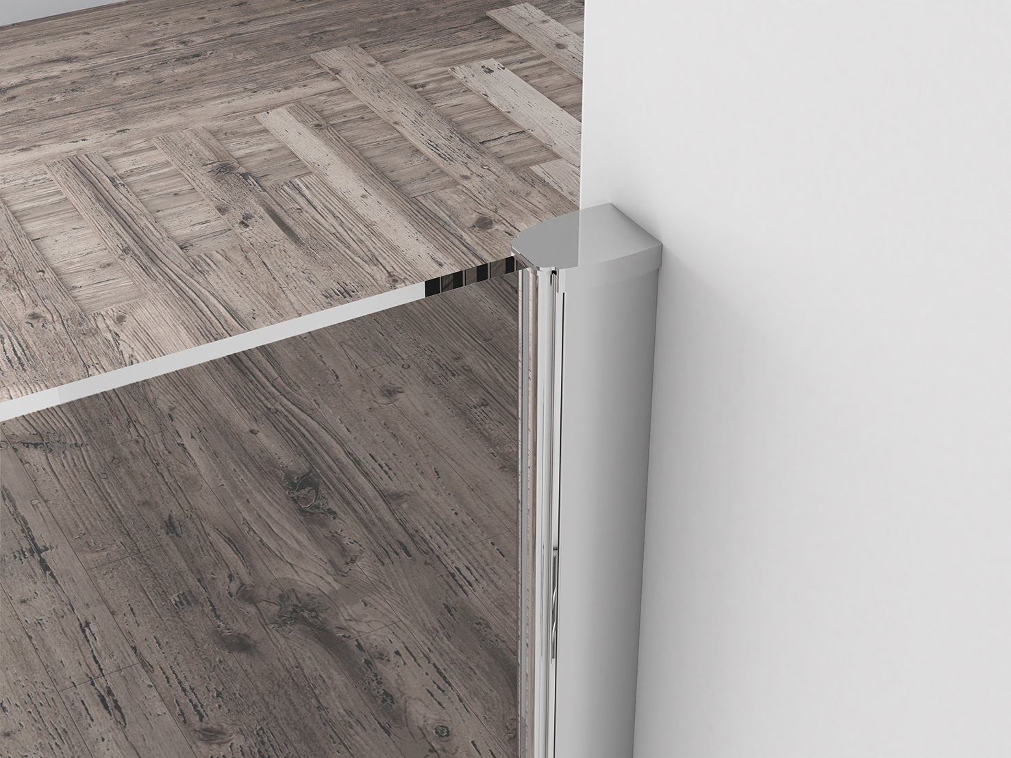 Wiesbaden Comfort inloopdouche 1000 x 2000 x 10 mm nano rookglas/chroom