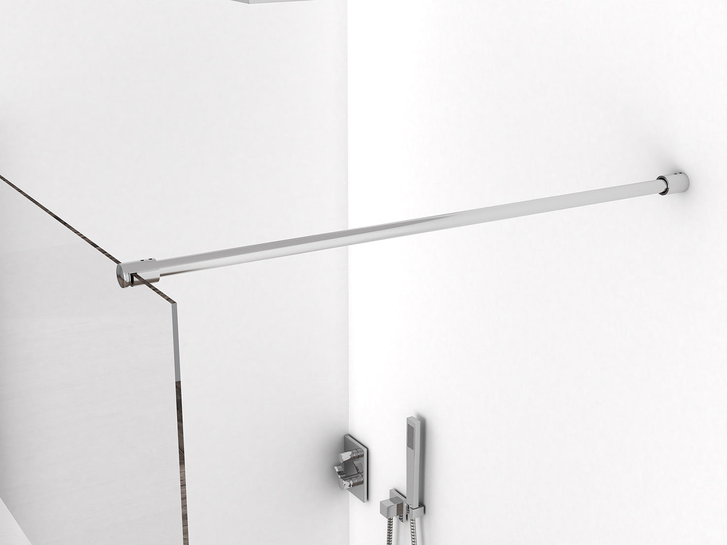 Eco inloopdouche 1200 x 2000 x 8 mm nano helder glas/chroom