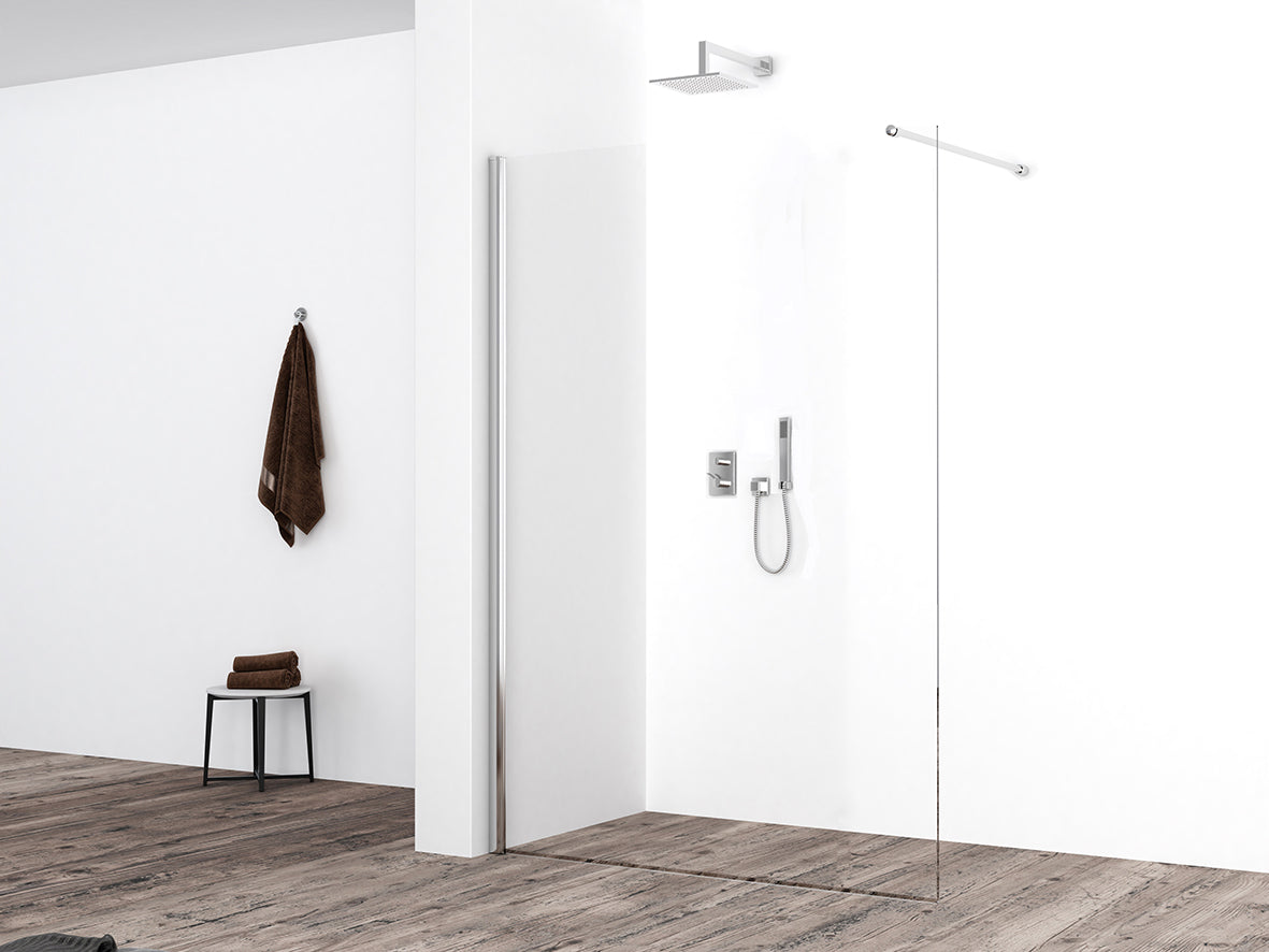 Inloopdouche Korver Eco Chroom 120x220 cm — antikalkcoating