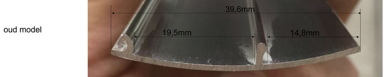 aluminium afdekstrip 200cm wandprofiel type 1 (oud)