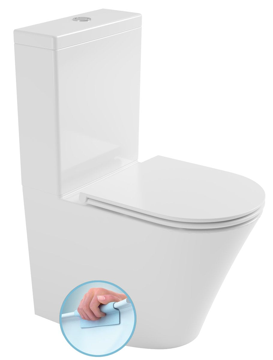 Fein Staand Toiletpot Rimless 36,0x61,0 cm Keramiek Wit
