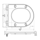 Toiletzitting Glanz Softclose, Wit
