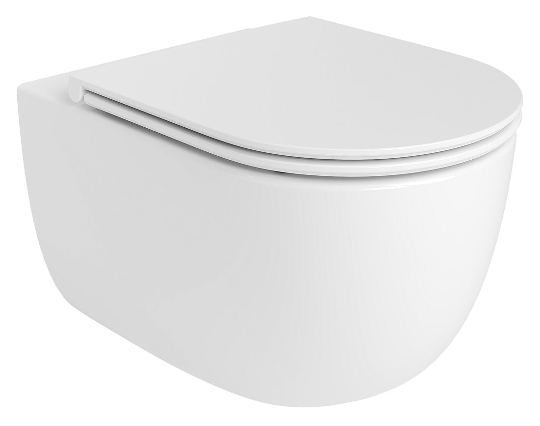 Toiletzitting Glanz Softclose, Wit